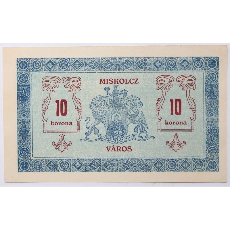 Miskolc 10 korona 1919
