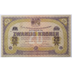 Hadifogolytábor Somorja 20 korona 1916