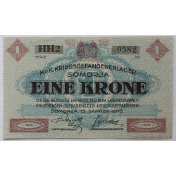 Hadifogolytábor Somorja 1 korona 1916