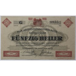 Hadifogolytábor Somorja 50 fillér 1916