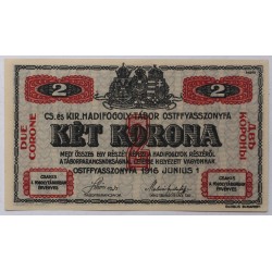 Hadifogolytábor Ostffyasszonyfa 2 korona 1916