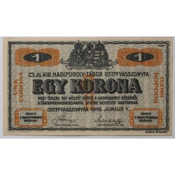 Hadifogolytábor Ostffyasszonyfa 1 korona 1916