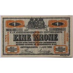 Hadifogolytábor Ostffyasszonyfa 1 korona 1916