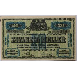 Hadifogolytábor Ostffyasszonyfa 20 fillér 1916