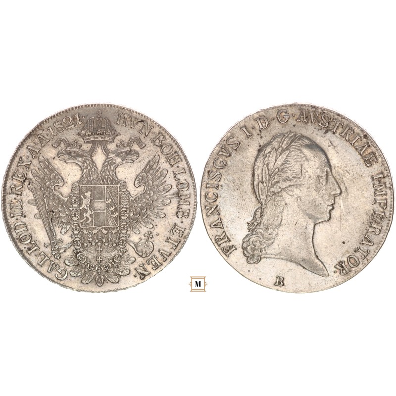I. Ferenc tallér 1821 B