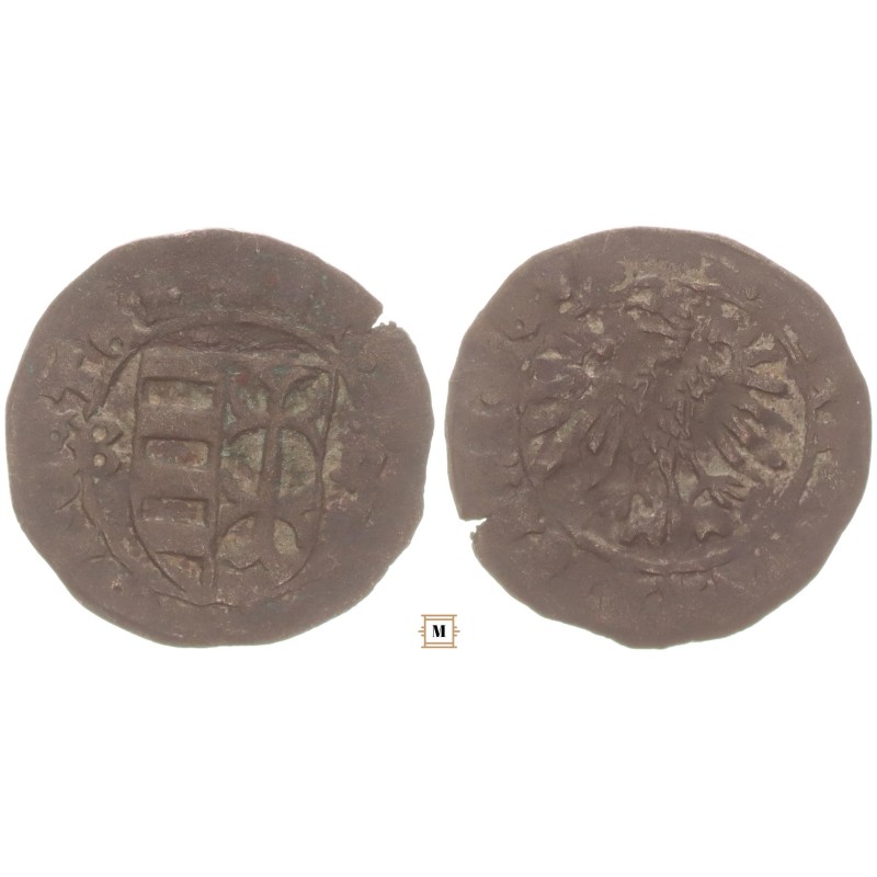I. Ulászló 1440-44 denár B - n ÉH 475