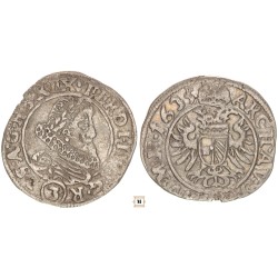 II. Ferdinánd 3 krajcár 1635 Prága