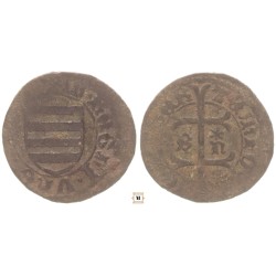 Hunyadi János 1446-53 denár B-n* ÉH 485