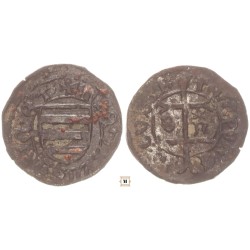Hunyadi János 1446-53 denár B-n* ÉH 485