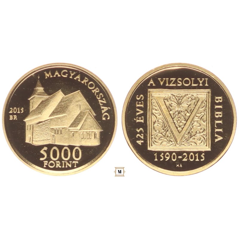 5000 forint Vizsolyi Biblia 2015 BP