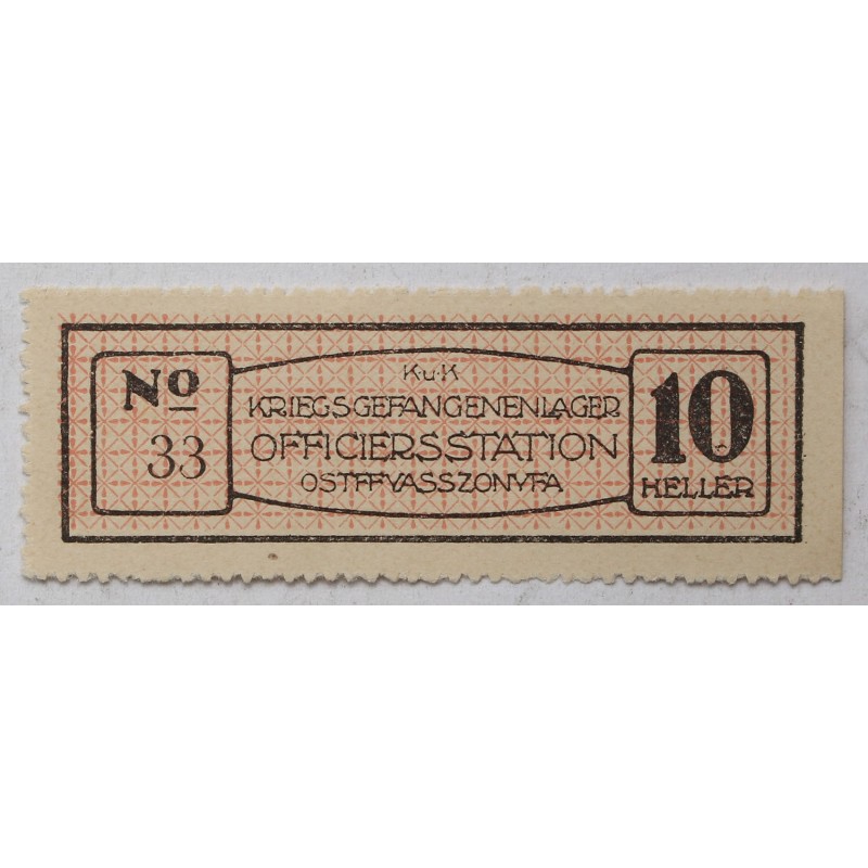 Hadifogolytábor, Ostffyasszonyfa 10 heller
