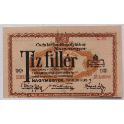 Hadifogolytábor, Nagymegyer 10 fillér 1916 MS változat