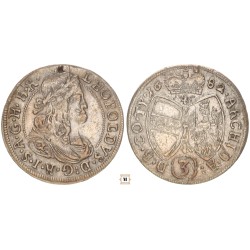 Tirol, I. Lipót 3 krajcár 1682 Hall