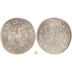 II. Ferdinánd 3 krajcár 1624 Graz