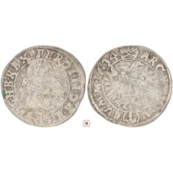 II. Ferdinánd 3 krajcár 1634 Prága