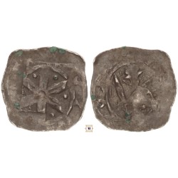 Friesachi denár Bernhard 1202-56 St. Veit