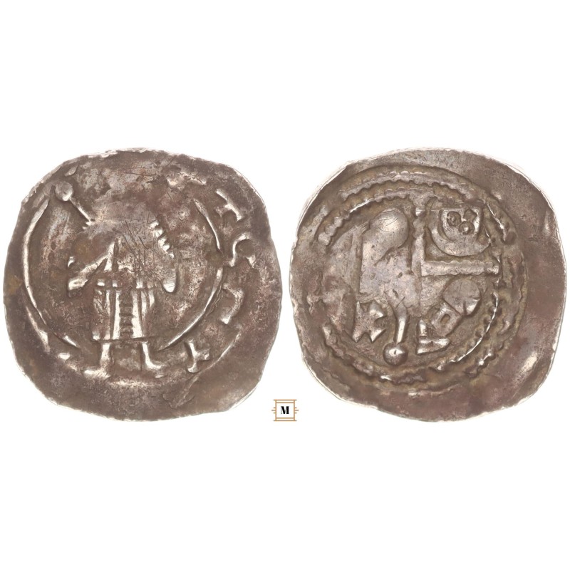 Friesachi denár II. Eberhard 1200-46 Friesach R!