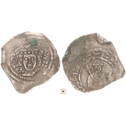 Friesachi denár Bernhard 1202-56 St. Veit