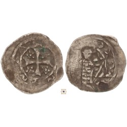 Friesachi denár Bernhard 1202-56 St. Veit
