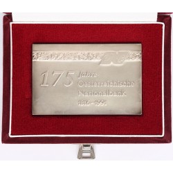 175 éves az Osztrák Nemzeti Bank 1816-1991 ezüstplakett