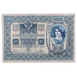 1000 Korona 1902 Magyar felülbélyegzés