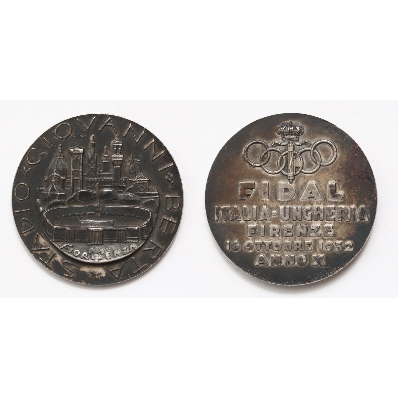 Fidal Olasz Atlétikai Szövetség ezüst érem 1932