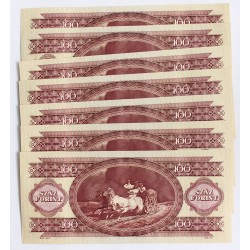 100 Forint 1984  8 db sorszámkövető