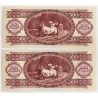 100 Forint 1984  2 db sorszámkövető