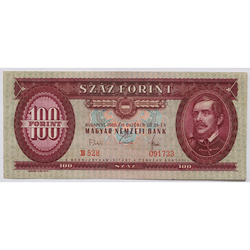 100 Forint 1968