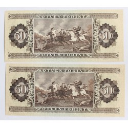 50 Forint 1989 2 db sorszámkövető
