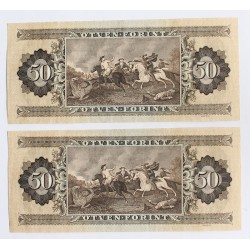 50 Forint 1975  2 db sorszámkövető