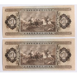 50 Forint 1969 2 db sorszámkövető