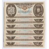 50 Forint 1969 6 db sorszámkövető