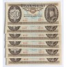 50 Forint 1969 6 db sorszámkövető