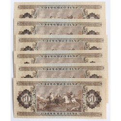 50 Forint 1969 6 db sorszámkövető