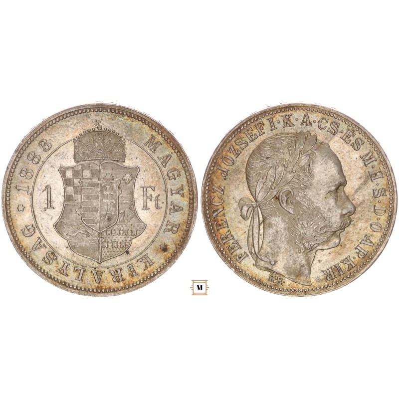 Ferenc József 1 forint 1883 KB
