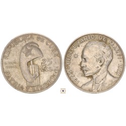 Kuba 25 centavos 1953