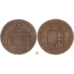 Éljen a Haza - Emlékül az Országgyűlés megnyitására 1865 bronz érem