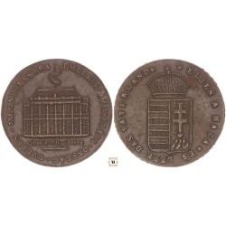 Éljen a Haza - Emlékül az Országgyűlés megnyitására 1865 bronz érem