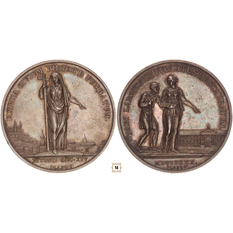 I. Ferenc, Pozsonyi kórház felújítása 1830 ezüs térem