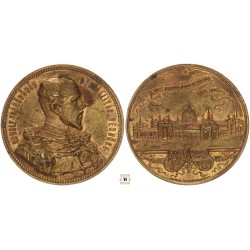 Rudolf trónörökös - Országos Kiállítás Budapesten 1885 emlékérme