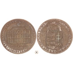 Éljen a Haza - Emlékül az Országgyűlés megnyitására 1865 bronz érem