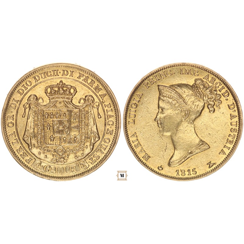 Párma 40 lire Mária Lujza 1815