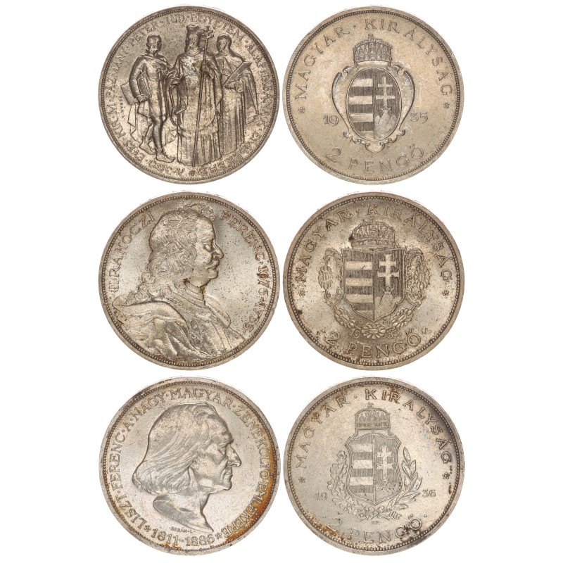2 pengő Pázmány sor 1932-36