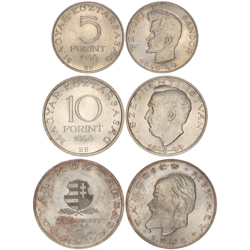 5-10-20 forint Táncsics sor 1948 BP