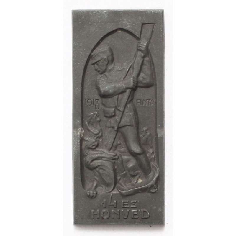 14. Honvéd Gyalogezred 1918 hadifém plakett