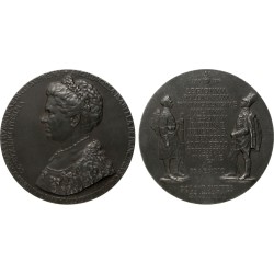 I. Vh. Lengyel Legionáriusok tisztelgése Isabella von Croy-Dülmen előtt ón emlékérem