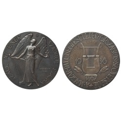 Száll az Ének szájról szájra - A magyar dalosegyesületek országos szövetsége 1938 ezüst érem
