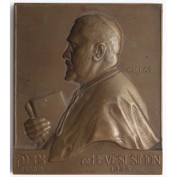 Judaika - Dr. Hevesi Simon Rabbi 1925 emlékplakett, Csillag