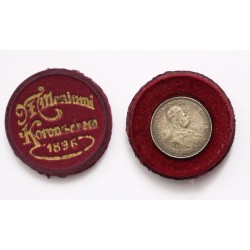 Ferenc József milleniumi korona bordó díszdobozban 1896